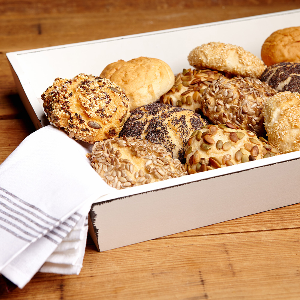 Brötchen mit gemischten Saaten Glutenfrei